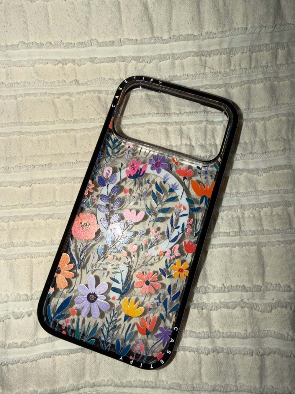 Casetify Clear Floral Phone Case with Multicolor Flowers